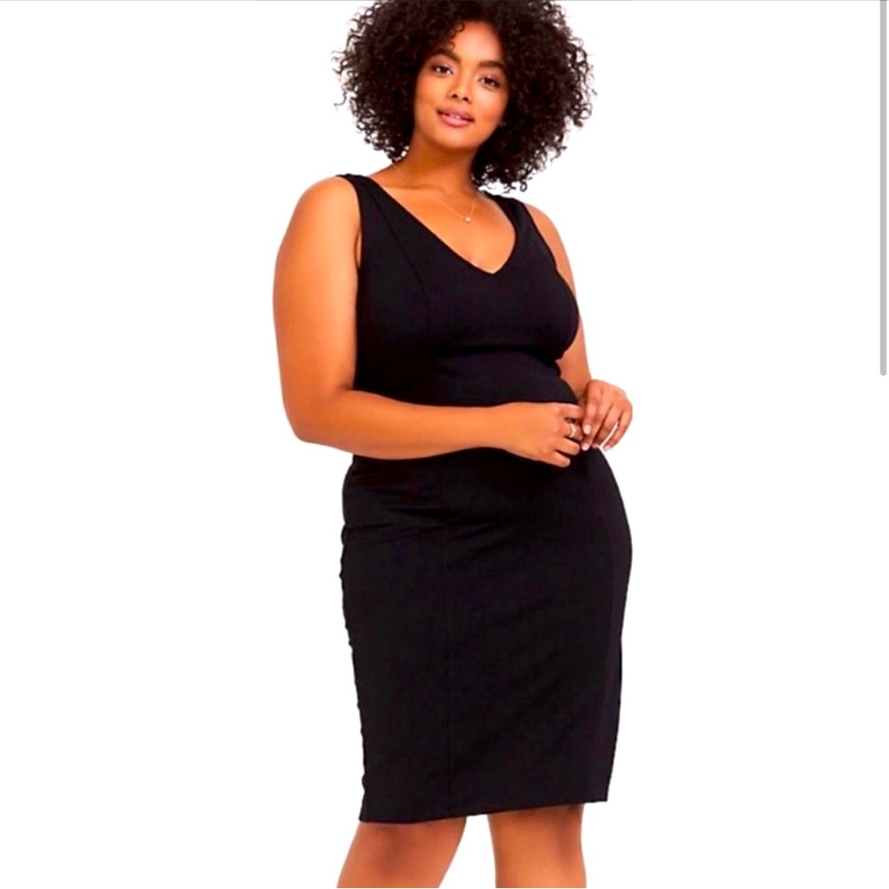 Torrid Black Pont V Neck Dress NWT Size 1